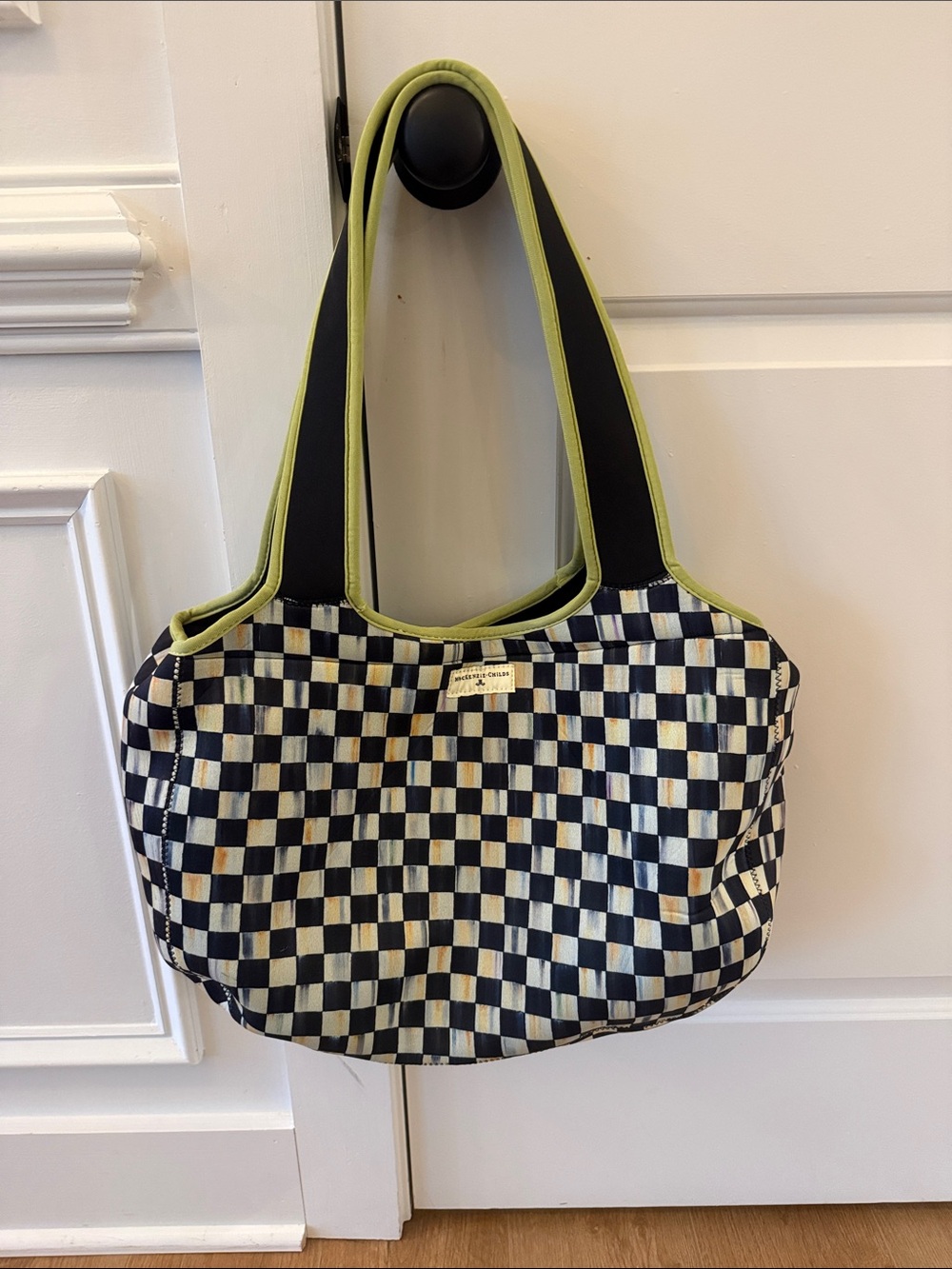 Mackenzie-Childs Courtly Check Neoprene Tote Bag
